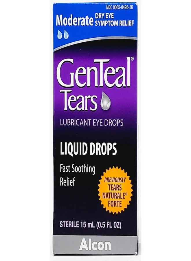 GenTeal Lubricant Eye Drops Moderate - .5 FL OZ, Pack of 2 - Image 1